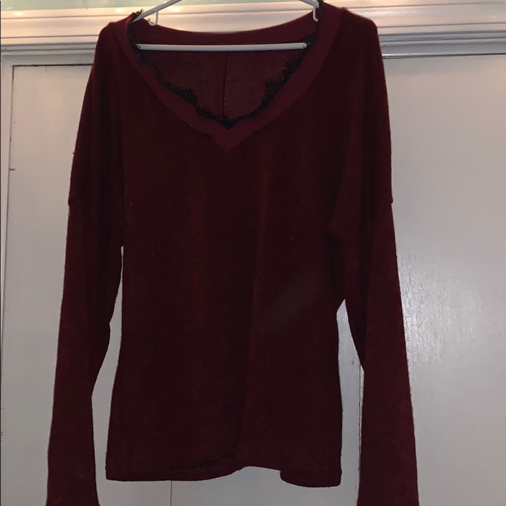 V neck sweater